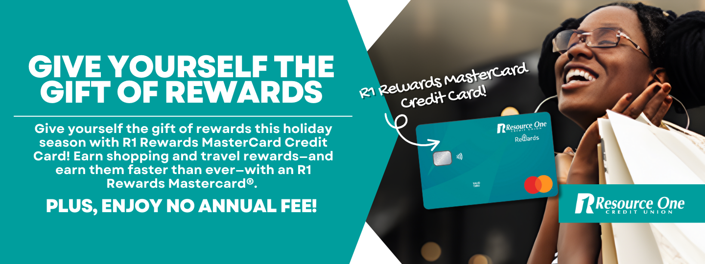 q4 2025 give yourself the gift of rewards with r1 rewards mastercard credit card web banner (december 2025)